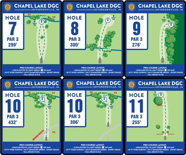 Disc Golf course holes 7-11